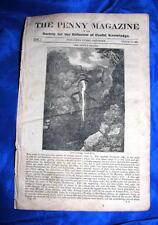 RARE ANTIQUE August 15, 1835 Penny Magazine  SOCIETY DIFFUSION USEFUL KNOWLEDGE picture