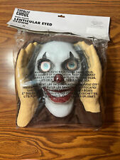 Scary Clown Peeper w Lenticular Eyes Halloween Decor Attaches To Outside Window picture