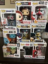“Star Wars And Marvel” - Funko Pop Lot Of 9 - New In Box picture
