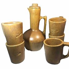 Vintage Dekalb Monmouth Large Coffee Cup Set Of 5 With Pitcher  picture
