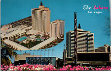 Vtg 1960s The Hotel Sahara Las Vegas Nevada NV Postcard picture