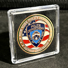 NYPD NY City Department Shield POLICE St. Michael Challenge Coin New USA FLAG picture