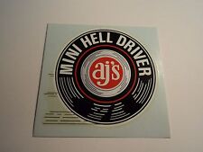 Original vintage AJ'S MINI HELL DRIVER slot car racing water slide decal sticker picture