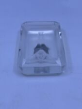 Antique Desna Lalique Style Frosted Crystal Ashtray Czech Republic Limited Rare picture
