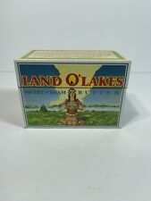 VINTAGE Land O'Lakes Sweet Cream Butter Recipe Box Tin Very Clean. Tin only (28) picture