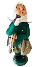 Byers Choice Carolers Skater Girl 1988 Green Outfit picture