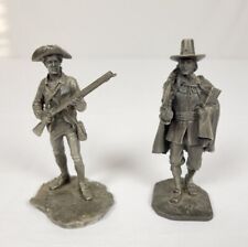 American Sculpture Society Fine Pewter The Pilgrim And The Minuteman Figures picture