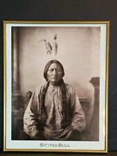 Sitting Bull Sioux Leader Lakota Native American Vintage Picture Framed 20x16 picture