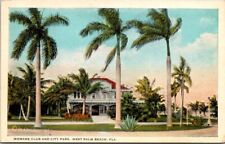 postcard Woman's Club And City Park West Palm Beach Florida A12 picture