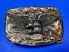 Patriotic Majestic American Eagle Vintage Western Belt Buckle by Odeon picture