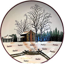 Bob Timberlake Late Snow at Riverwood Decor Plate Cabin farmhouse rustic vintage picture