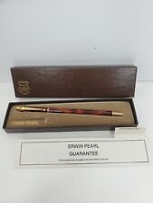 Erwin Pearl Tortoise & Gold  Ballpoint Pen Blue with Original Box BP30016 picture