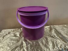 New UNIQUE Beautiful Tall Round Tupperware Bucket/Container 14.5L Purple Shades picture