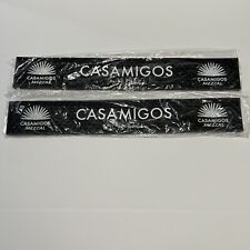 Lot of 2 CASAMIGOS Tequila Rubber Bar Rail Spill-Mat George Clooney Black NEW picture