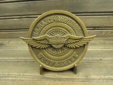 HARLEY-DAVIDSON UNIVERSITY 12th Anniversary 1991-2003 MEDALLION & STAND picture