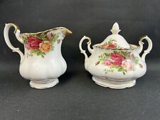 Royal Albert England Old Country Roses Cream and Sugar 1962 Bone China Creamer picture