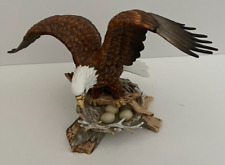 Bald Eagle Soaring Porcelain Art Crystal Cathedral Ministries Eagles Club Nest picture