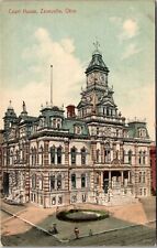 Zanesville OH-Ohio, Courthouse Vintage Souvenir Postcard picture
