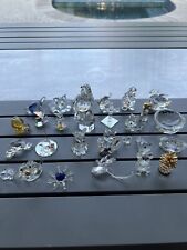Swarovski And Other Crystals Figurine Lot Of 26 For Repair picture