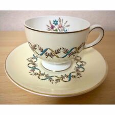 Wedgwood Sandringham Round Cup & Saucer White Multicolor Bone China Pre-owned picture