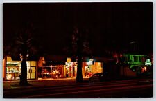 Postcard Night Lights Along Palm Canyon Drive, Palm Springs California Unposted picture