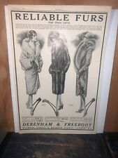 Debenham and Freebody 1928 Print Ad, Reliable Furs London picture