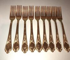 9  24 Kt Gold Plated Forks Germany flatware ￼ SBS Nice picture