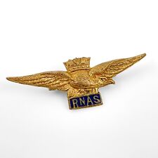 WWI British Royal Naval Air Service (RNAS) Sweetheart 9ct Gold Pin picture