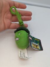 Vintage Plush Keychain THE INCREDIBLE HULK Key Ring Fob Bag Clip Kellytoy w/Tags picture