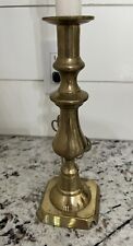 vintage mcm brass table lamp 18” tall  picture