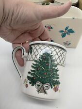 Mikasa Christmas Story Set of 4 Coffee Tea Mugs CAB08/415 New Old Stock in Box picture