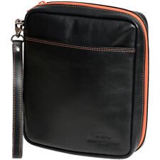4th Generation 4-Pipe Tobacco Zipper Pouch in Kenko Black Leather - 7957 picture