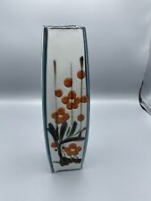 Vintage Japanese Kazan Yaki Porcelain Bamboo and Blossoms Vases 12