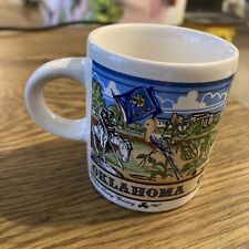 1987 Oklahoma Souvenir Mini Mug Coffee Cup 2-5/8