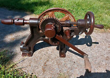 Antique Vintage Acme Drill Press. Hand Crank or Belt Drive. Everything Works. picture