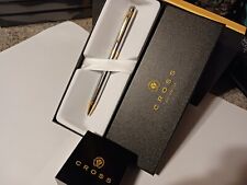 RARE PROTOTYPE SLIMLINE CROSS PINNACLE GOLD AND CHROME 0.7MM PENCIL NEW GIFT picture