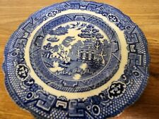Allerton's Willow Blue  Bread & Butter Plate some crazing on back picture