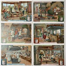 Lot of 6 1890 GERMAN Liebigs Fleisch Extrakt Extract Kitchens CHEFS Trade Cards picture