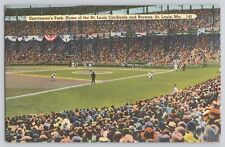 Postcard Missouri St Louis Sportsman's Park Cardinals & Browns Vintage Unposted picture