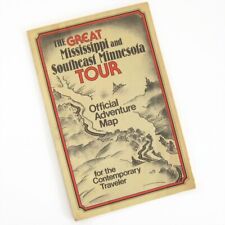 Vintage 1988 Tour Map Brochure Minnesota along Mississippi River  picture