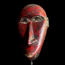 Baule Antique African Mask African Wooden Mask Wall Hanging Primitive Art -9602 picture