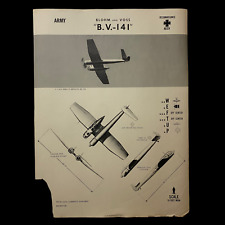 WWII German Army Recon Blohm & Voss BV 141 Training W.E.F.T.U.P. ID Poster picture