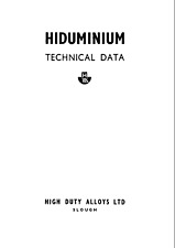 44 Page WWII HIDUMINIUM DTD TECHNICAL DATA BRITSH AIRCRAFT SPECS Manual on CD picture