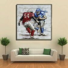 3D wood panel painting art wall home artwork metal Football art decor Sale Gift picture