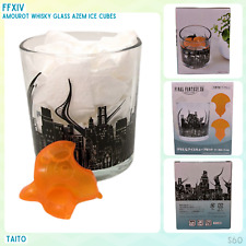 Final Fantasy XIV FFXIV Amourot Whisky Glass Cup & Azem Ice Cubes  picture