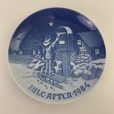 1984 Bing & Grondahl  B&G Christmas Plate  Child On Sled And Mailbox Denmark…. picture