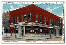 1922 Union National Bank Rochester Minnesota MN Loan & Trust Co Postcard picture