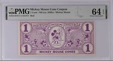 1930's Disney Cone Dollar -Red PMG 64 picture
