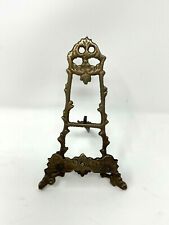 Small Victorian Style Brass Easel Display Stand Sign Holder  picture