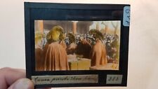 Colored Glass Magic Lantern Slide GVF CHINA CHINESE LAMA PRIESTS IN THE STREET picture